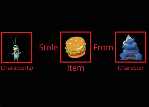 What If Plankton Stole A Krabby Patty From Biggie By Darth19 On Deviantart