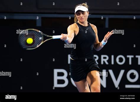 Paula Badosa d Espagne en action lors de la première partie du