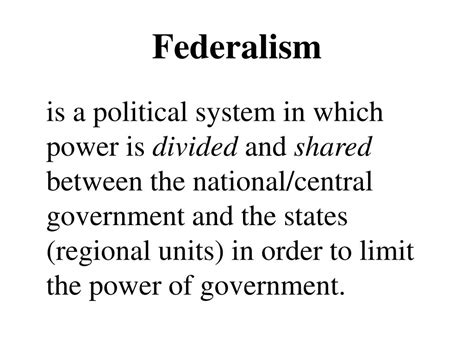 Ppt Federalism Powerpoint Presentation Free Download Id 248786