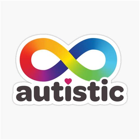 "Autistic" Sticker for Sale by sparklellama | Redbubble