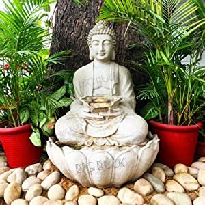 Big Bulk Kamal Buddha Lotus Buddha Stone Look Fiber Indoor Outdoor