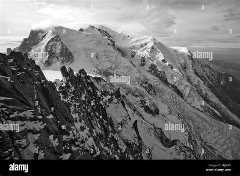 Highest Mountains In Western Europe Black And White Stock Photos