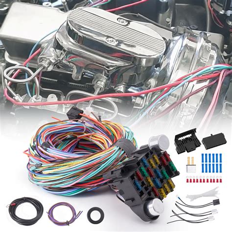 21 Circuit Wiring Harness Universal Extra Long Wires For Chevy Mopar