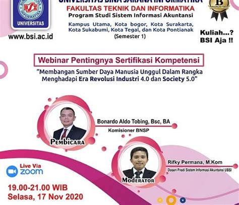 Prodi Sistem Informasi Akuntansi Siap Gelar Webinar Pentingnya