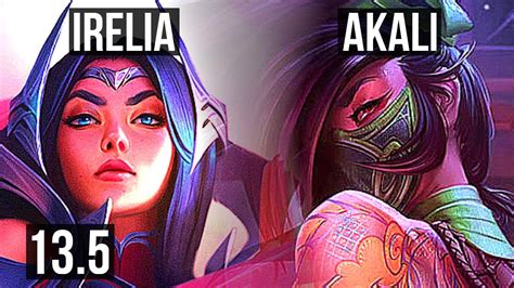 Irelia Vs Akali Mid Rank Irelia Solo Kills Tr Challenger