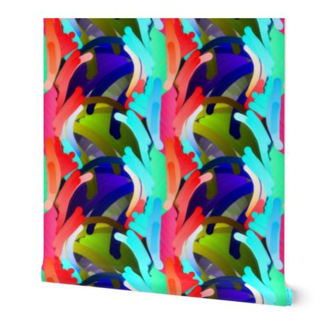 Birds Of Paradise Watercolor Floral With Wallpaper Spoonflower