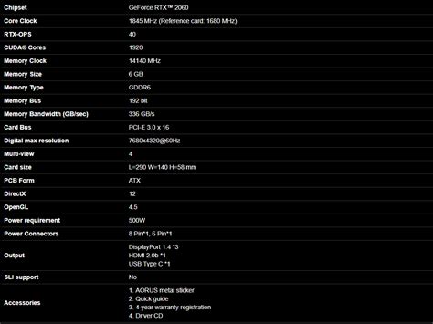 Gigabyte Aorus Geforce® Rtx 2060 Xtreme 6g Gearvncom