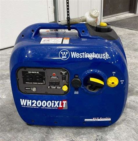 Westinghouse WH2000IXLT 1800 Watt Generator Schneider Auctioneers LLC