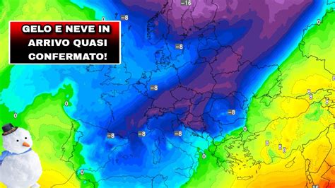 METEO IRRUZIONE GELIDA IN ARRIVO CON TRACOLLO TERMICO E NEVE IN