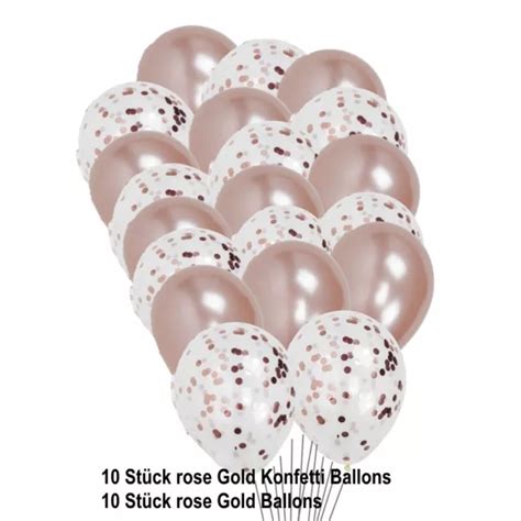 Tlg Deko Set Konfetti Luftballons Helium Set Hochzeit Geburtstag