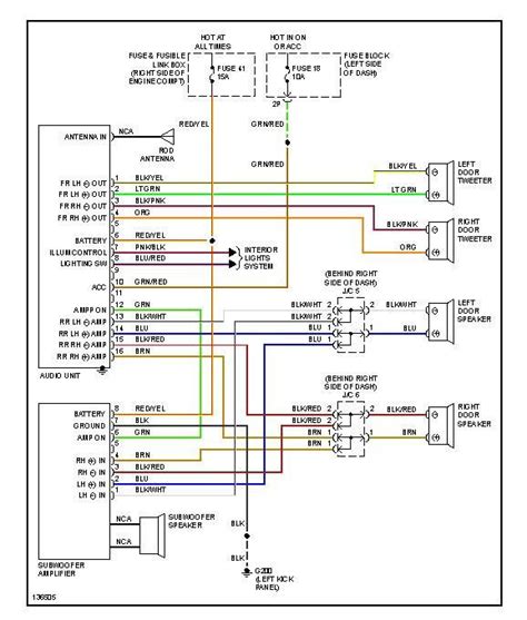 Nissan Bose Headunit Diagram Bose Car Stereo Wiring Diagrams