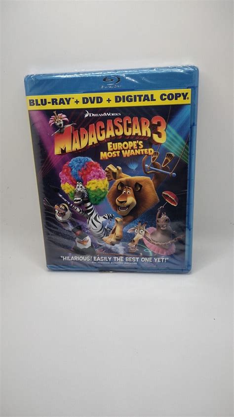 Madagascar 3 Europes Most Wanted Blu Ray DVD 2012 2 Disc Set