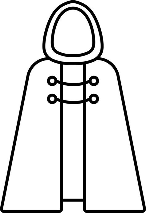 Isolated Black Outline Cape Icon 24196554 Vector Art At Vecteezy