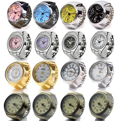 Quartz Finger Watch Ring For Women Men Couple Rings Digital Watches