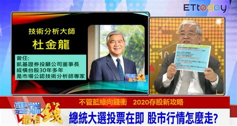 影／股市有選舉行情？ 分析大師杜金龍：選後有望突破12682歷史高點 Ettoday財經雲 Ettoday新聞雲