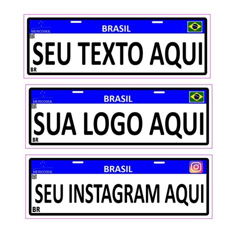 Placas Cobre Placa Carro Ou Moto Personalizada Para Revendas E Est Tica