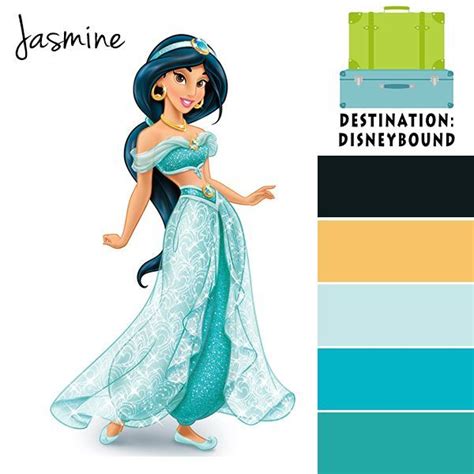 Jasmine Color Palette Disney Colors Disney Princess Colors Punk