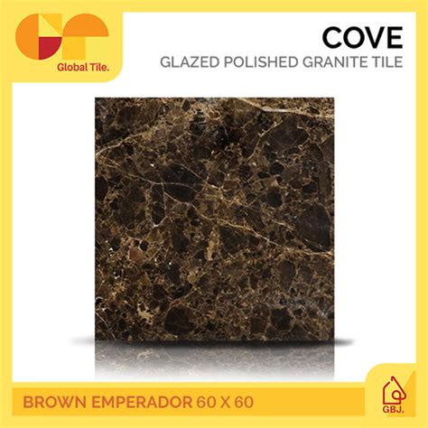 Jual Granit Cove X Brown Emperador Glazed Polished Granite Tile