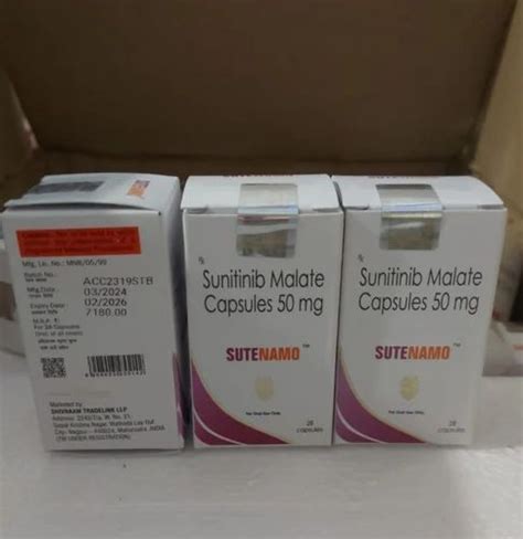 Sutenamo Sunitinib Malate 50 Mg Sutent At Rs 2550 Box Sunitinib