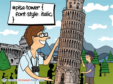 Tower Of Pisa Css Pun By Browserling On Dribbble