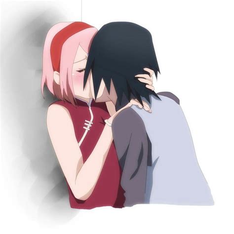 Sasusaku Kiss Sasusaku Anime Sakura And Sasuke