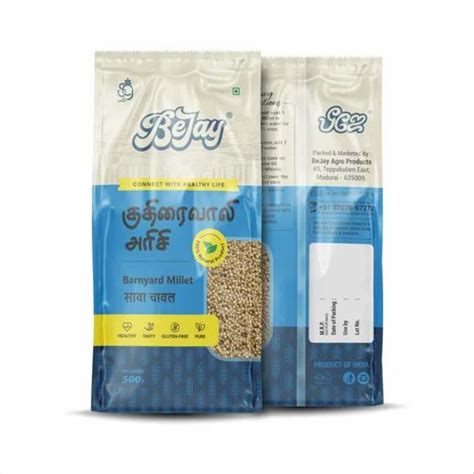 Unpolished Barnyard Millet Kuthiravali Rice Packaging Size Gm