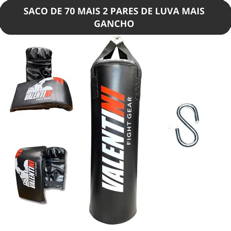 Saco De Pancada VALENTINI 70 Cm Treino Boxe Muay Thai Alta