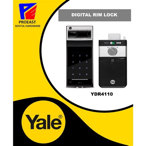 Yale Ydr Intelligent Biometric Digital Rim Lock With Handle Elegant