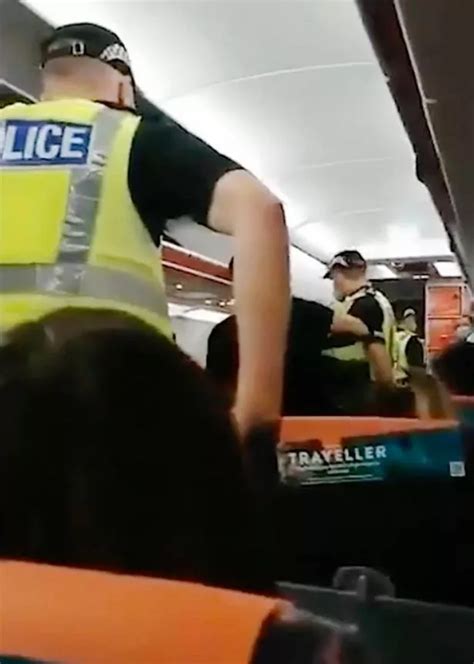 Police Escort Aggressive Easyjet Passenger Off Flight For Refusing To