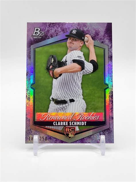 Clarke Schmidt 250 Renowned Rookies 2021 Bowman Platinum RR 17