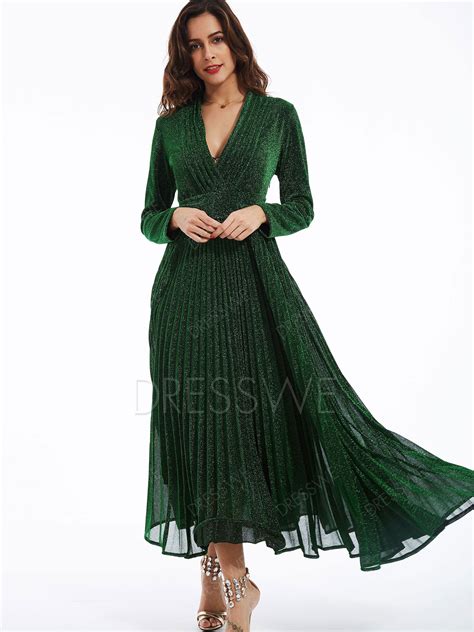 Abendkleid Maxi Langarm