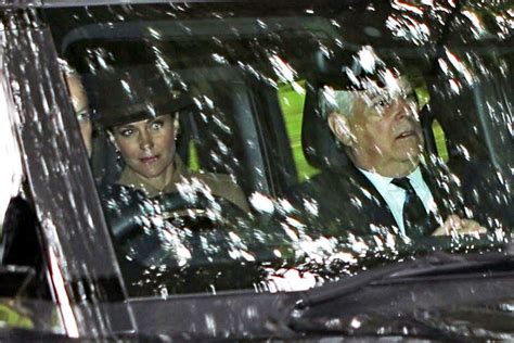 Prince Andrew Drives To Balmoral Church With Kate Middleton Prince William