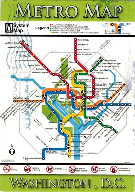 Dc Metro Map Trip Planner Map