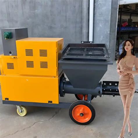 Dry Mixed Mortar Putty Gypsum Plaster Spraying Machine Automatic