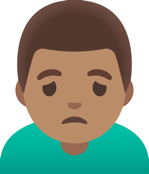 Man Frowning Medium Skin Tone Emoji Download For Free Iconduck