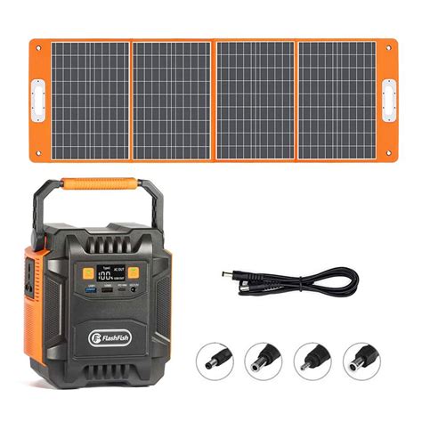 Flashfish A201 172WH Portable Power Station TSP Solar Panel