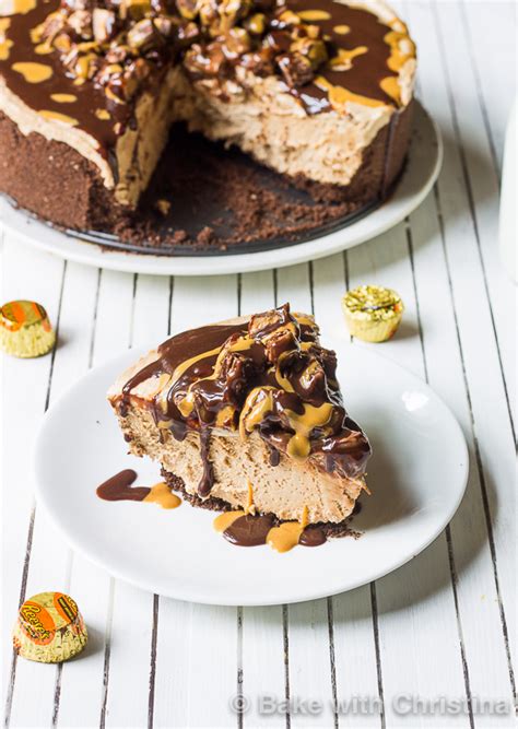 No Bake Reeses Peanut Butter Cup Cheesecake Recipe Desserts Corner