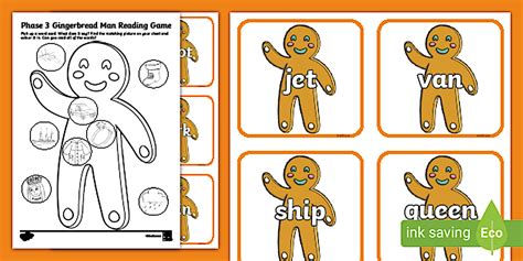 The Gingerbread Man Phase 3 Reading Activity Twinkl