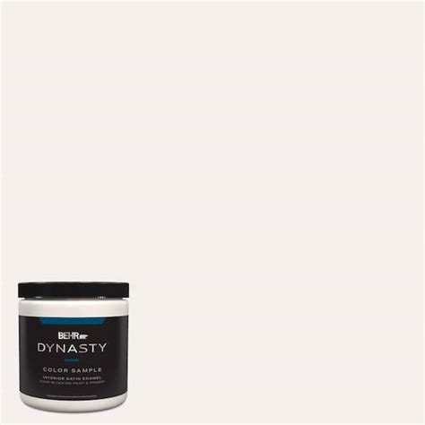 BEHR DYNASTY 8 Oz HDC MD 06 Nano White Satin Enamel Stain Blocking