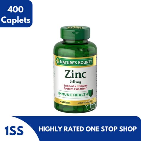 Nature S Bounty Zinc Immune Health Mg Caplets Lazada Ph