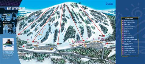 Giants Ridge Resort Ski Trail Map - Biwabik Minnesota United States ...