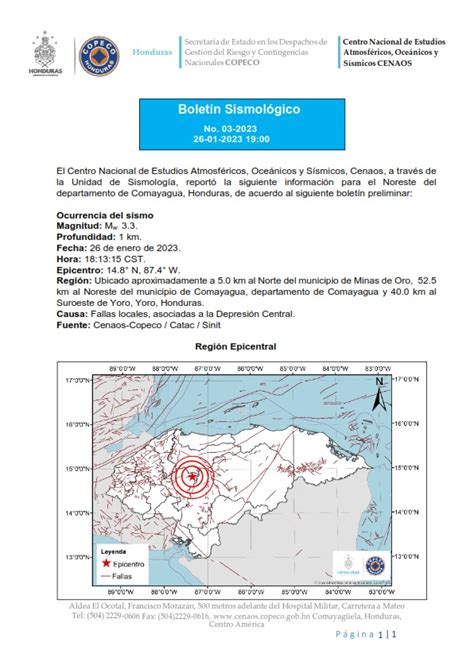 Copeco Honduras on Twitter Copeco Informa Esta noche se registró un