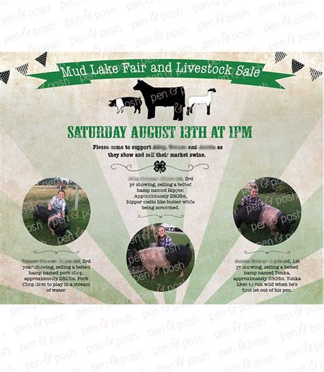 4 H Livestock Buyer Letter Printable Buyer Invitation 4 H And Ffa