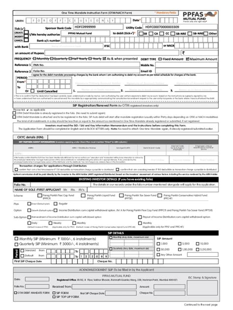 Fillable Online NACH ECS AUTO DEBIT MANDATE INSTRUCTION FORM Fax Email