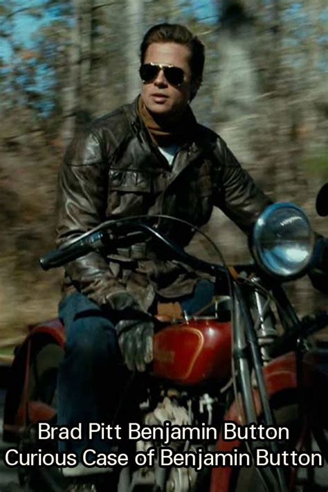 Brad Pitt Curious Case Of Benjamin Button Biker Leather Jacket In 2020