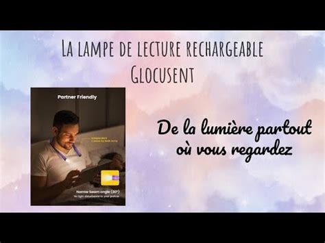 Lampe De Lecture De Cou Rechargeable Glocusent Couleurs Niveaux