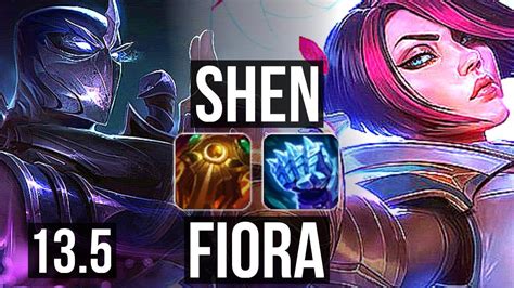 SHEN Vs FIORA TOP 4 0 8 3 0M Mastery Rank 5 Shen 300 Games KR