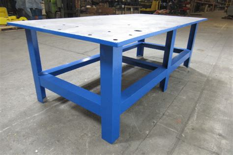 48x96x32 Tall Steel Welding Layout Work Table Bench 1 Thick Top