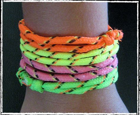 Neon Rope Bracelets Diy Jewelry Ideas