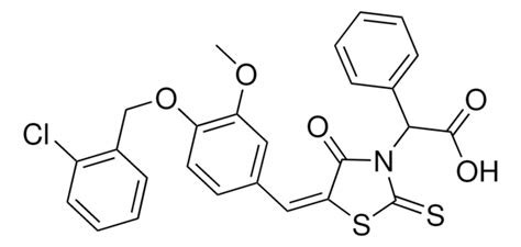 5E 5 4 2 CHLOROBENZYL OXY 3 METHOXYBENZYLIDENE 4 OXO 2 THIOXO 1